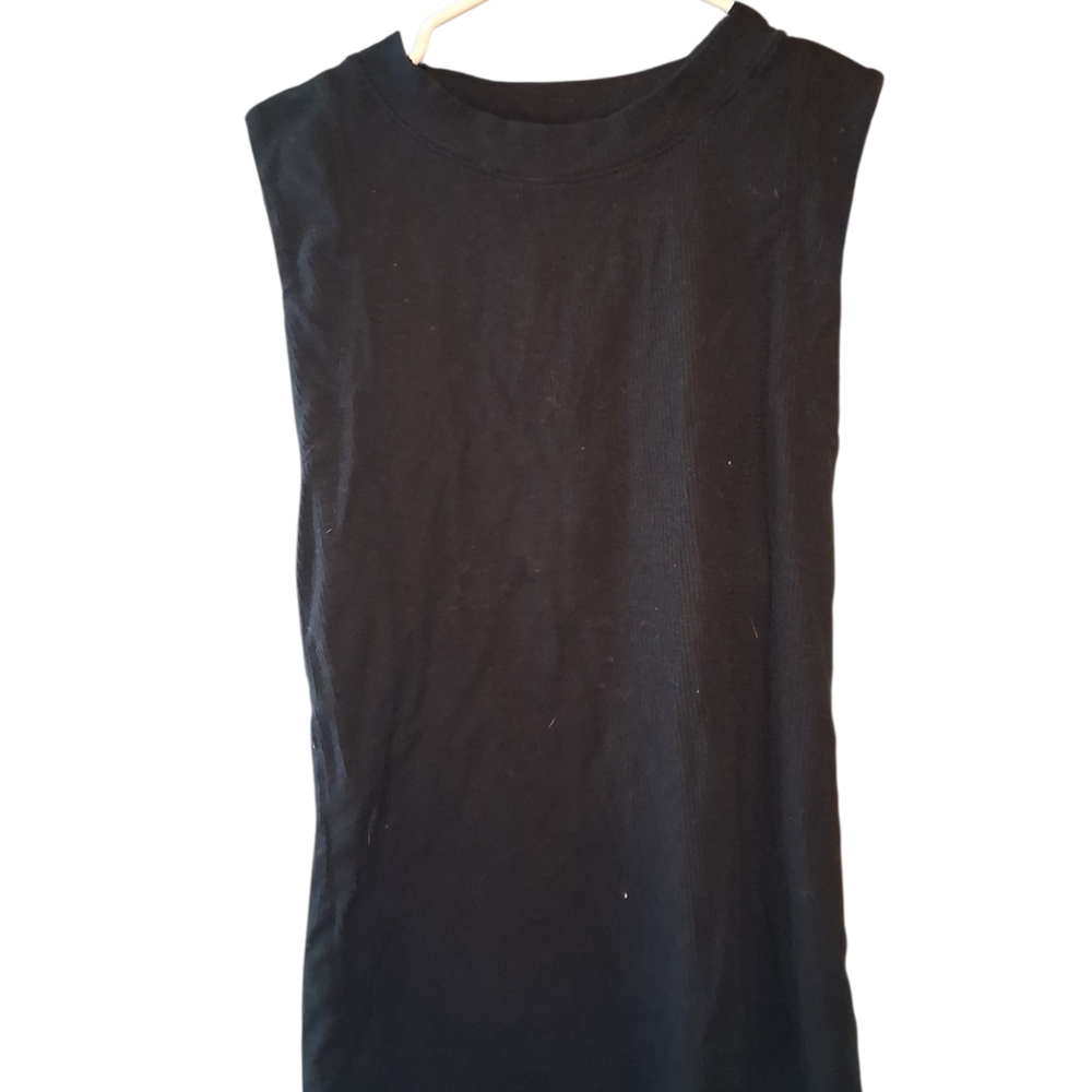 a new day Black Ribbed Sleeveless Tank